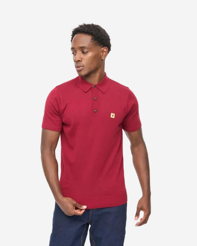 Gabicci Vintage JACKSON Polo Claret