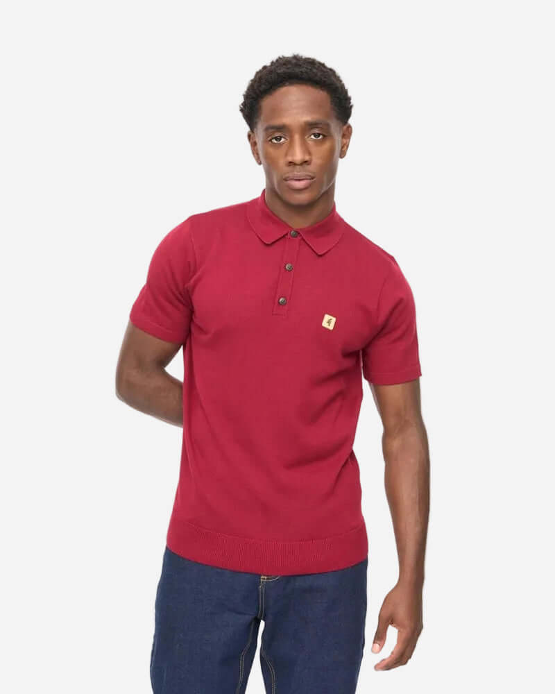 Gabicci Vintage JACKSON Polo Claret