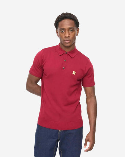 Gabicci Vintage JACKSON Polo Claret