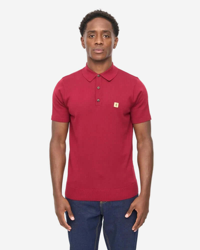Gabicci Vintage JACKSON Polo Claret