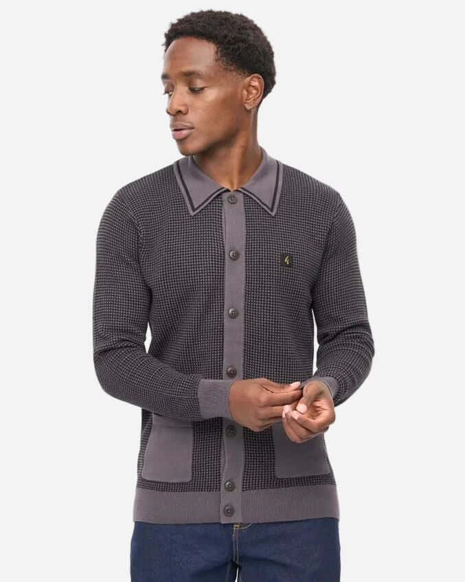 Gabicci Vintage NOEL Polo Charcoal