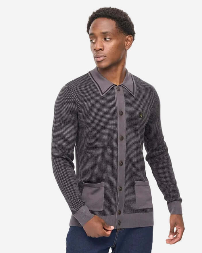 Gabicci Vintage NOEL Polo Charcoal