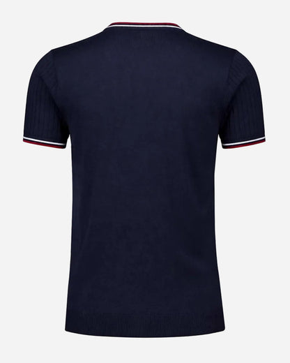 Gabicci SANTINO Knitted T Shirt Navy