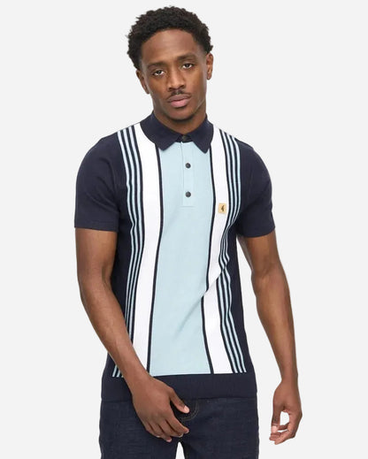 Gabicci SEARLE Knitted Polo Navy