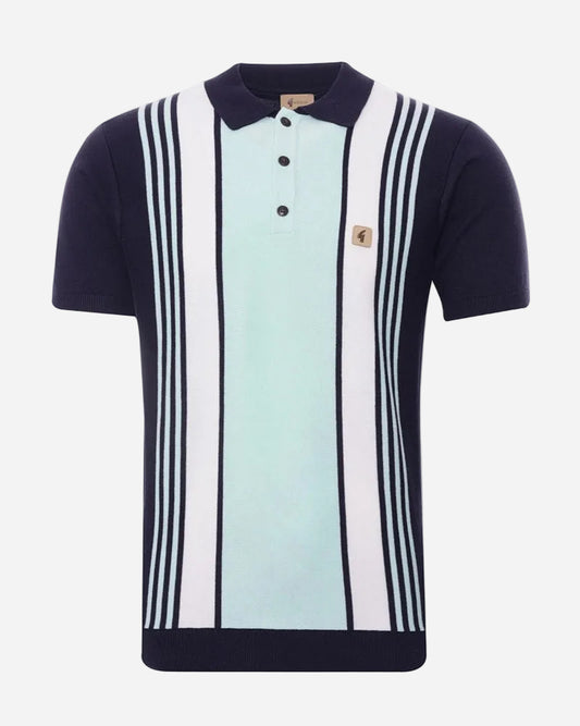 Gabicci SEARLE Knitted Polo Navy