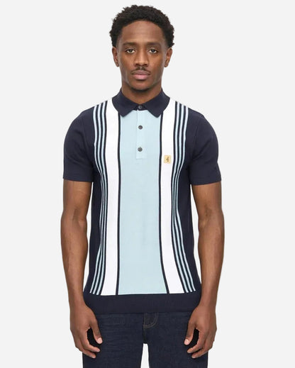 Gabicci SEARLE Knitted Polo Navy