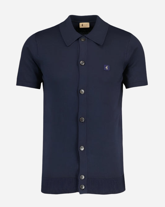 Gabicci GUINNESS Button-Through Polo Navy