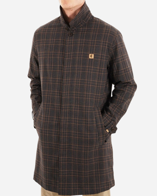 Gabicci Vintage HOUGHTON Mac Charcoal Check