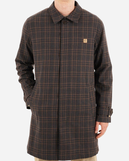 Gabicci Vintage HOUGHTON Mac Charcoal Check