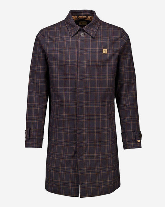 Gabicci Vintage HOUGHTON Mac Charcoal Check
