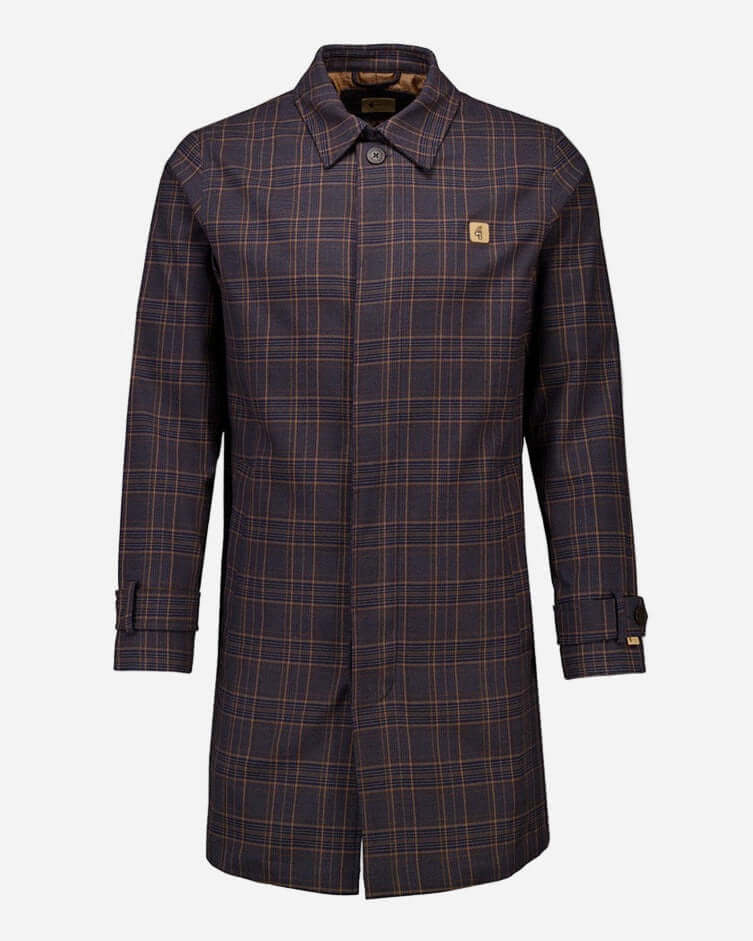 Gabicci Vintage HOUGHTON Mac Charcoal Check