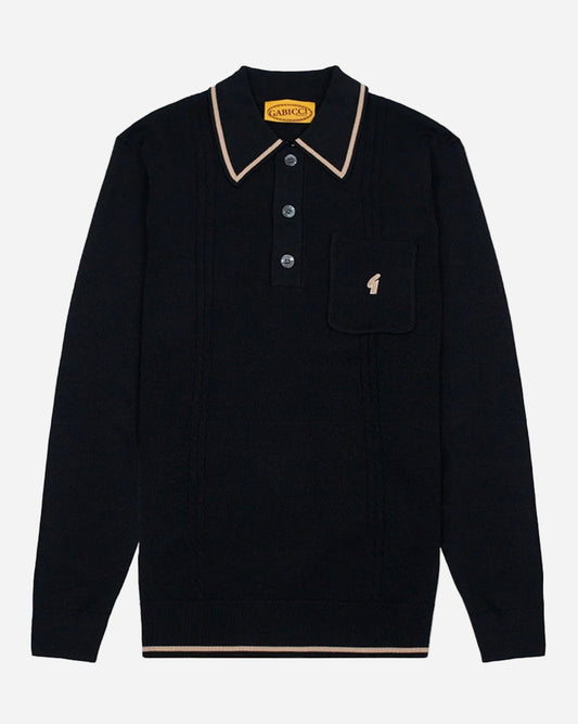 Gabicci NED Polo Shirt Black | Archive Collection