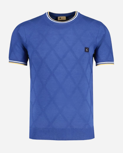 Gabicci SANTINO Knitted T Shirt Sapphire