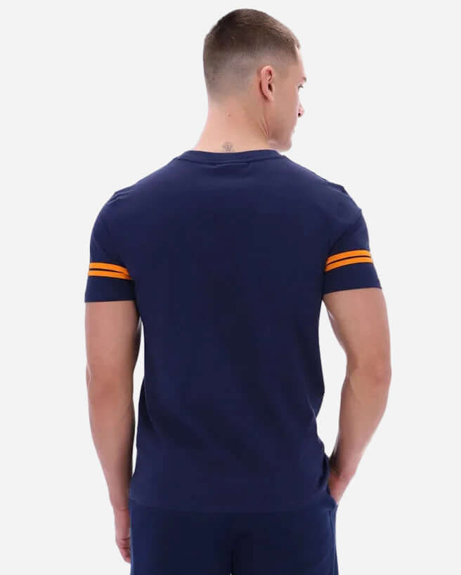 Sergio Tacchini GRELLO T Shirt Maritime Blue/Orange Pepper