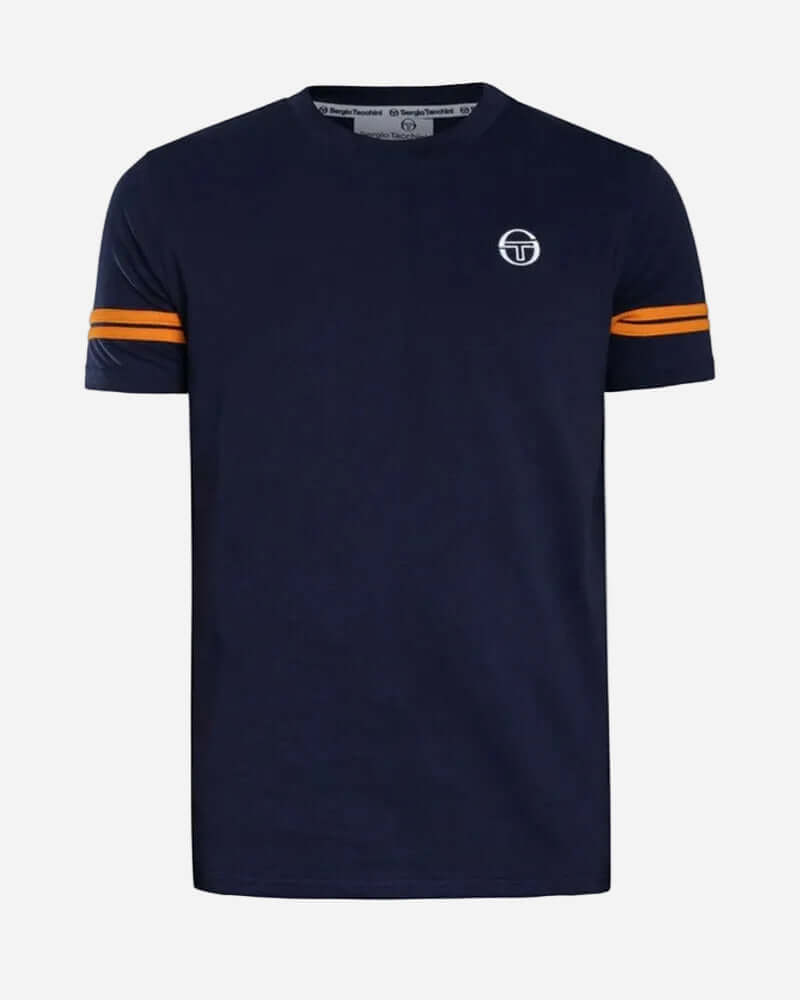 Sergio Tacchini GRELLO T Shirt Maritime Blue/Orange Pepper