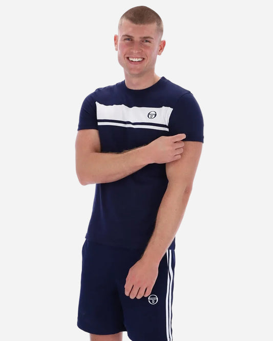 Sergio Tacchini MASTER T Shirt Navy/White