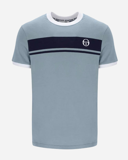 Sergio Tacchini MASTER T Shirt Lead/Maritime Blue/White