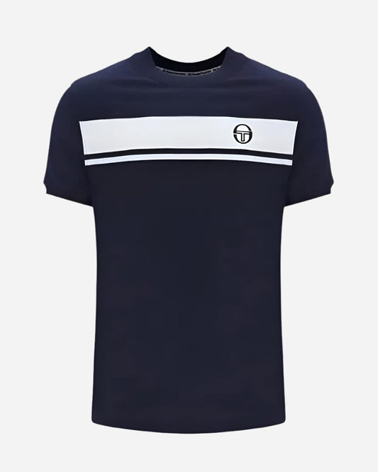 Sergio Tacchini MASTER T Shirt Maritime Blue/Gardenia