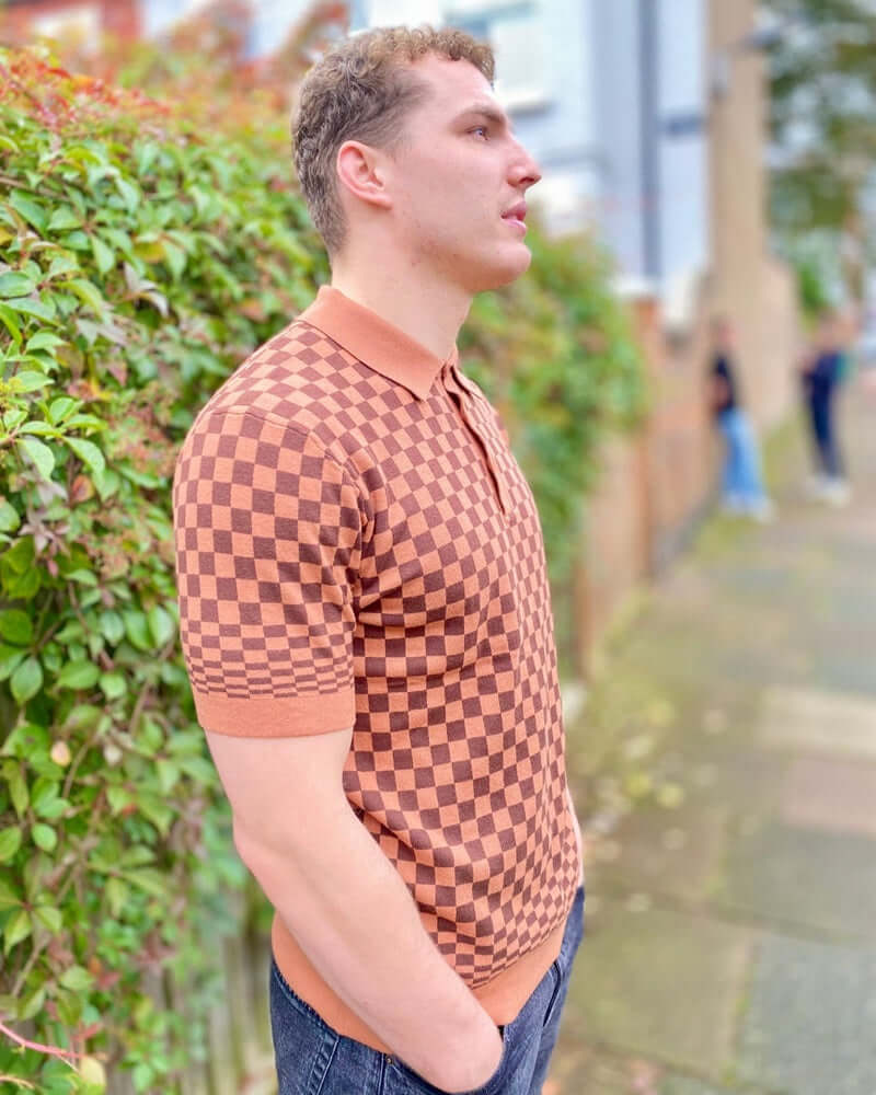 Merc AMBROSE Polo Knit Sunset