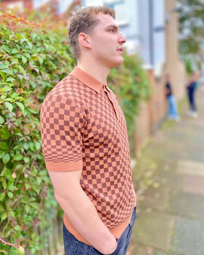 Merc AMBROSE Polo Knit Sunset