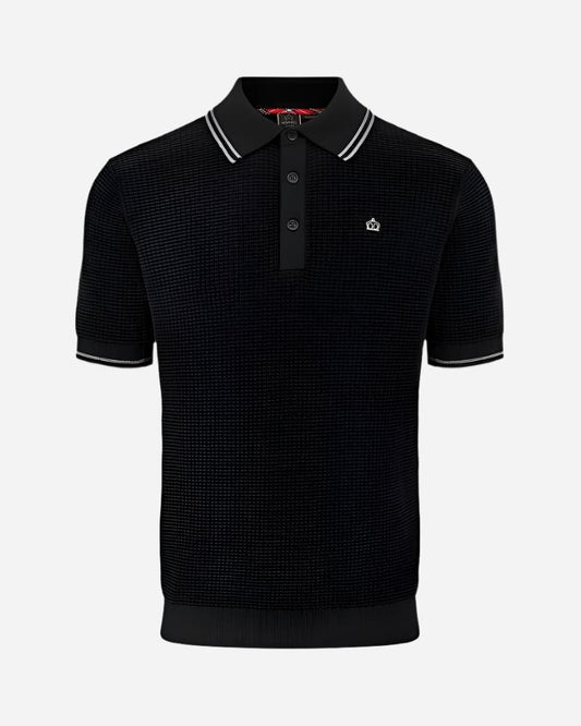 Merc EDMUND Polo Knit Black