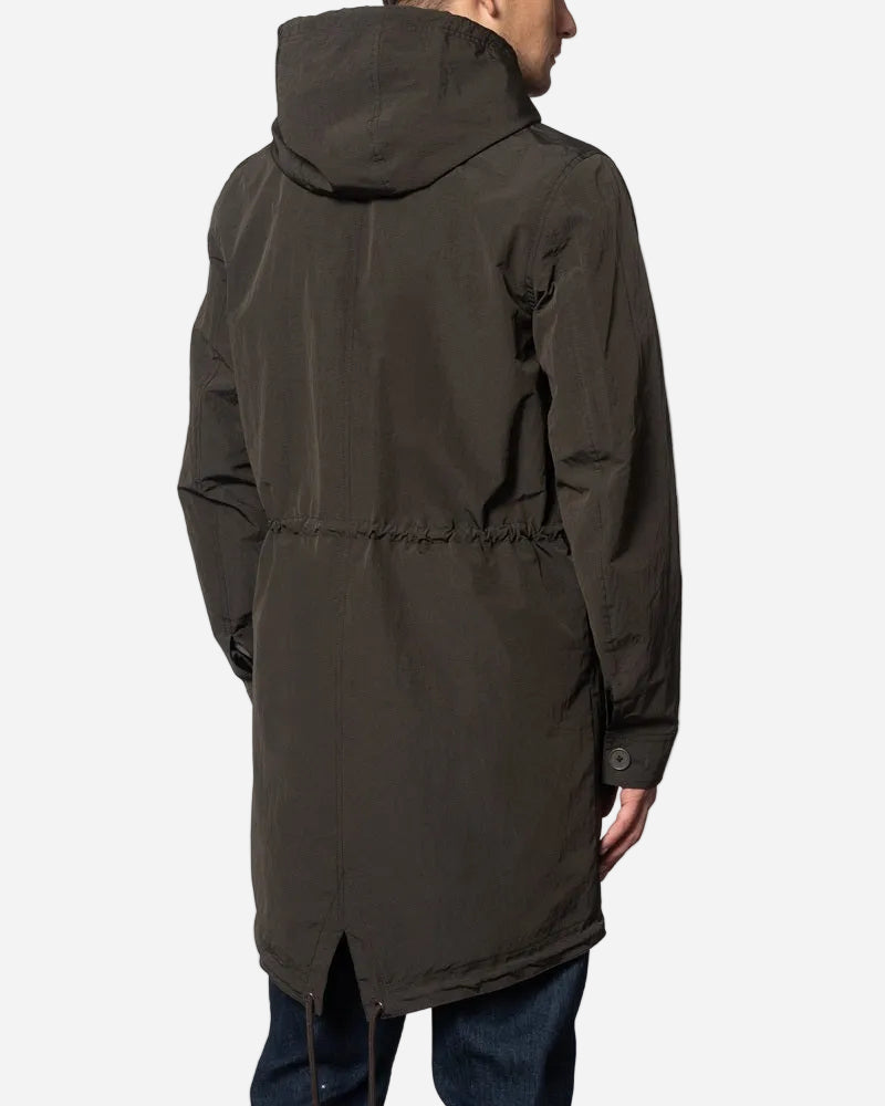 Merc DEFOE Parka Jacket Dark Khaki
