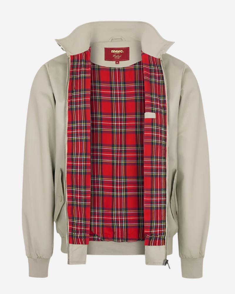 Merc London Harrington Jacket Beige Merc Clothing