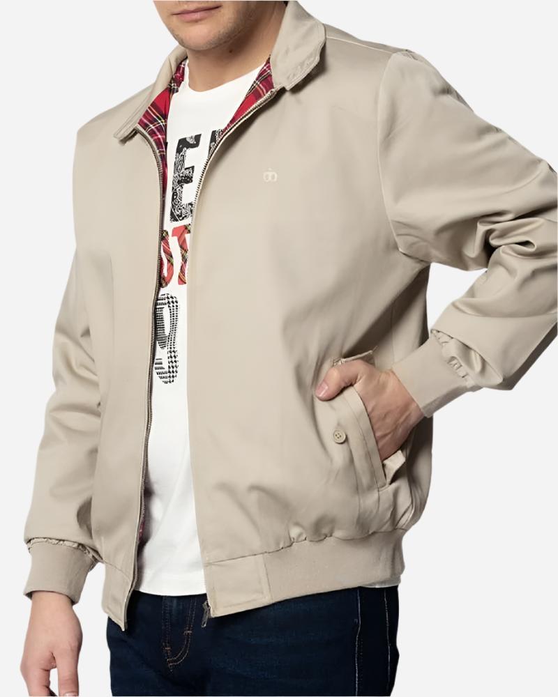 Merc London Harrington Jacket Beige Merc Clothing