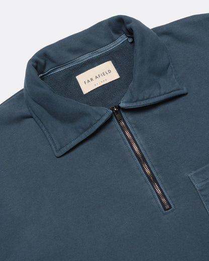 Far Afield POPOV Zip Top Navy Pigment Dye Far Afield