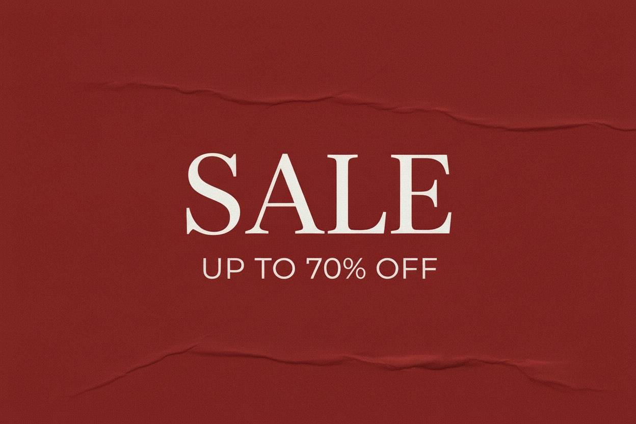 Sale Banner - Creased Paper Texture