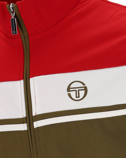 Sergio Tacchino DAMARINDO Track Top Adrenaline Rush/Gardenia/Dark Olive