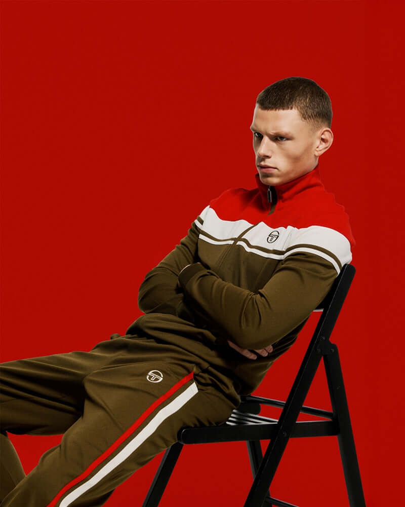 Sergio Tacchino DAMARINDO Track Top Adrenaline Rush/Gardenia/Dark Olive