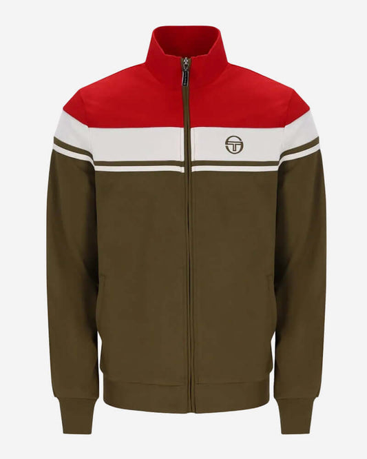 Sergio Tacchino DAMARINDO Track Top Adrenaline Rush/Gardenia/Dark Olive