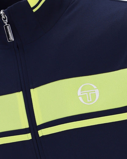 Sergio Tacchini DAMARINDO Track Top Maritime Blue/ Celery Green