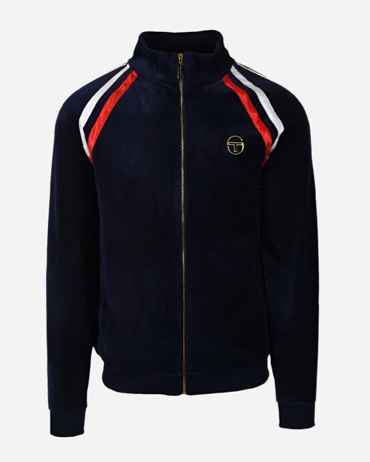 Sergio Tacchini GHIBLI LUXE Velour Track Top Maritime Blue-20% OFF!