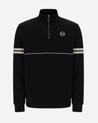 Sergio Tacchini ORION Quarter Zip Sweat Black/Peyote