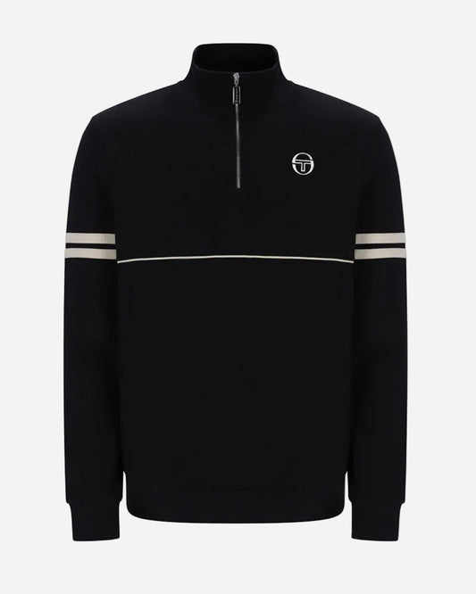 Sergio Tacchini ORION Quarter Zip Sweat Black/Peyote