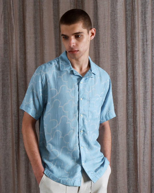 Far Afield STACHIO Shirt Allure Blue Far Afield