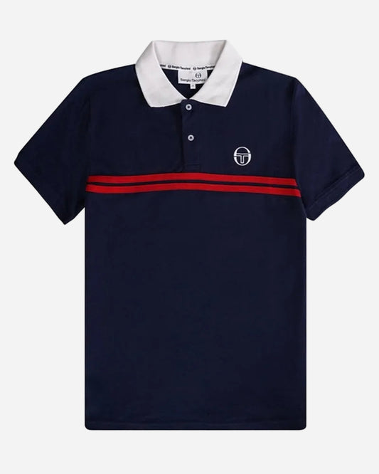 Sergio Tacchini SUPERMAC Polo Maritime Blue/Adrenaline Rush