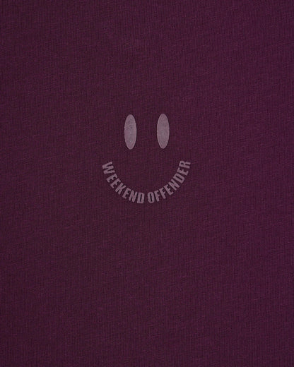 Weekend Offender T Shirt SMILE Acai Berry