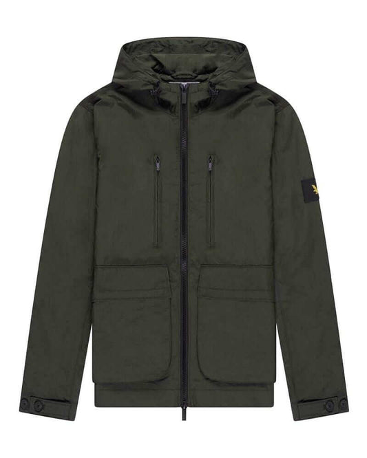Lyle and Scott Casuals HOODED JACKET Trek Green