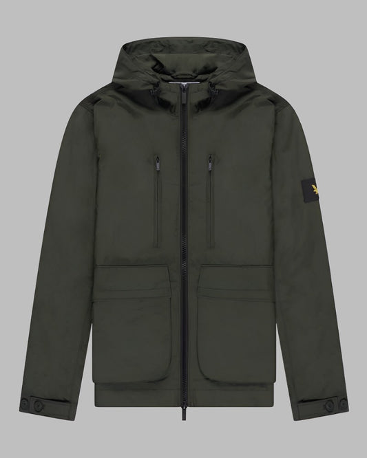 Lyle and Scott Casuals HOODED JACKET Trek Green