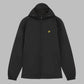 Lyle and Scott Zip Through Hooded Jacket Jet Black