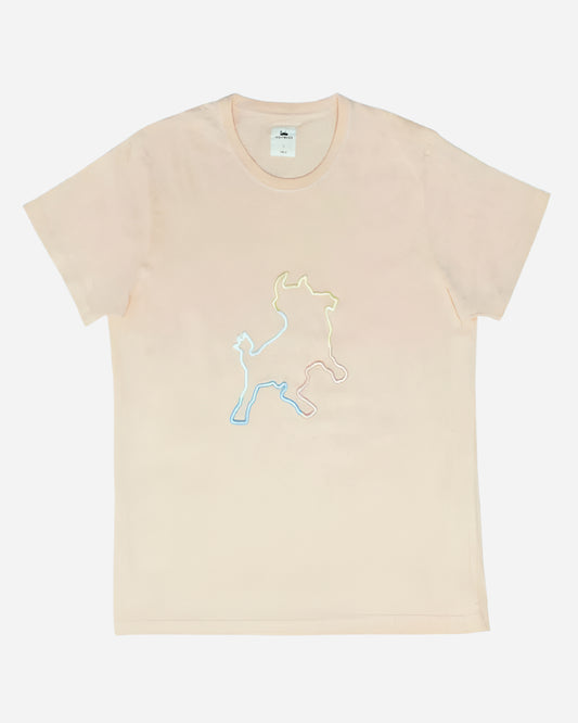 Lois Jeans BARTON Bloated Bull T Shirt Ecru Lois