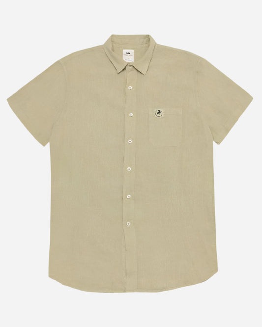 Lois Jeans DUSTIN Linen Work Shirt Olive