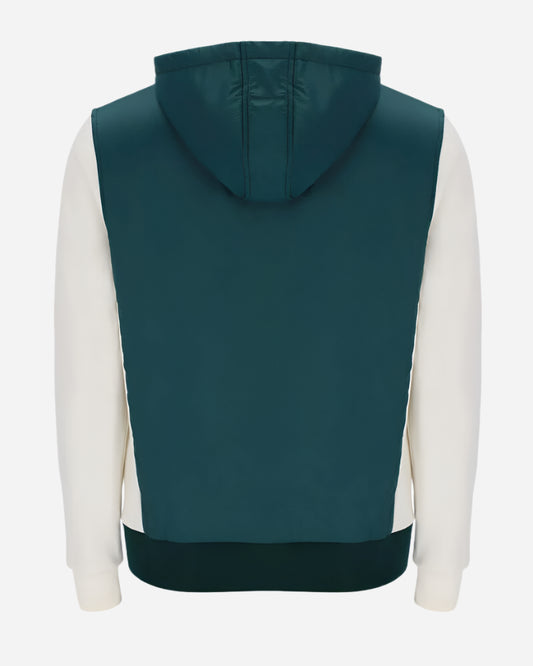 FILA Marble Fleece Hoodie Botanical Green/Gardenia