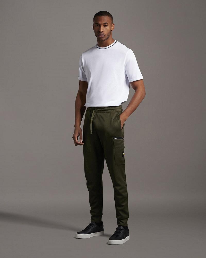 Lyle and Scott Casuals POCKET TRACKPANTS Trek Green