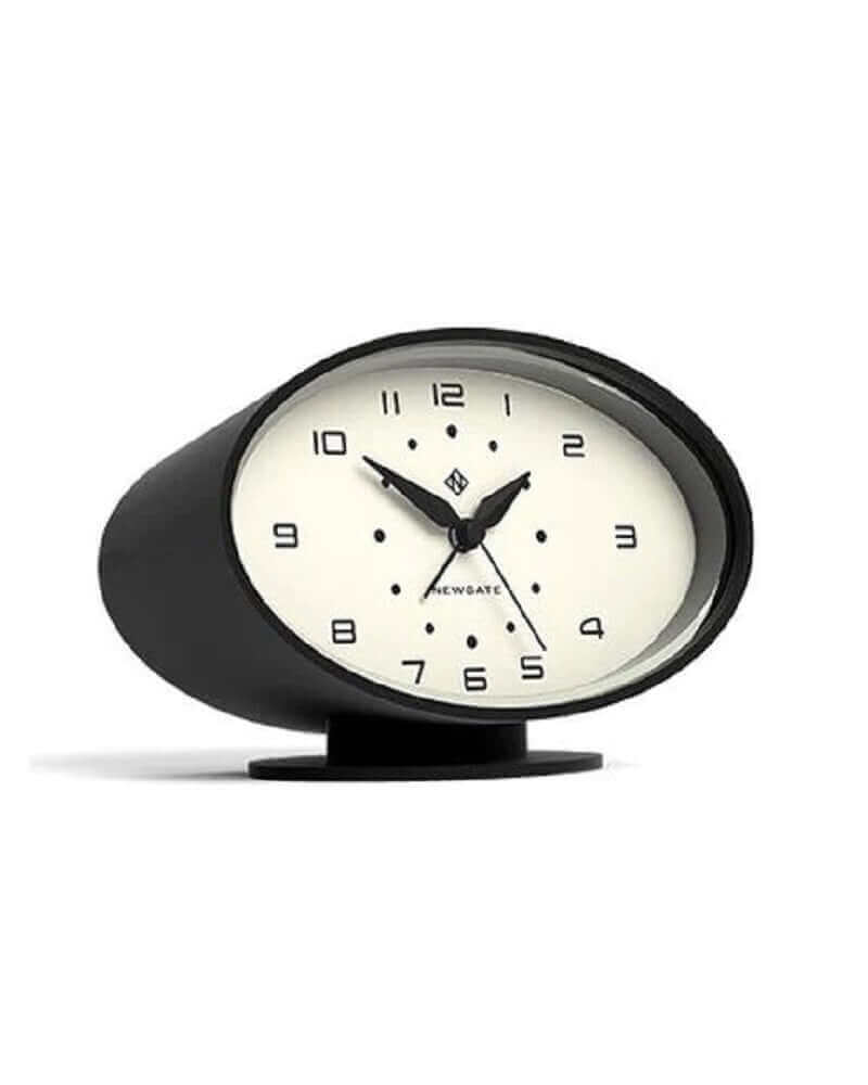 Newgate RONNIE Retro Alarm Desk Clock Black Newgate