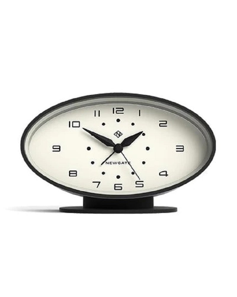 Newgate RONNIE Retro Alarm Desk Clock Black Newgate