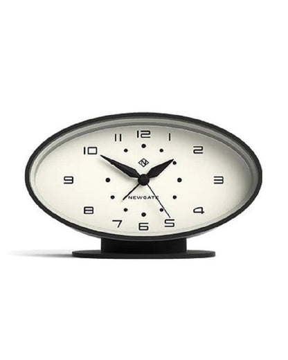 Newgate RONNIE Retro Alarm Desk Clock Black Newgate